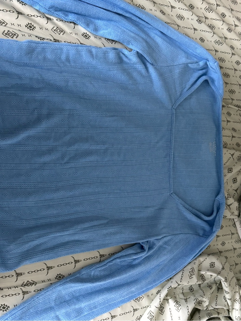 Light Blue womens Cable Knit Sweater